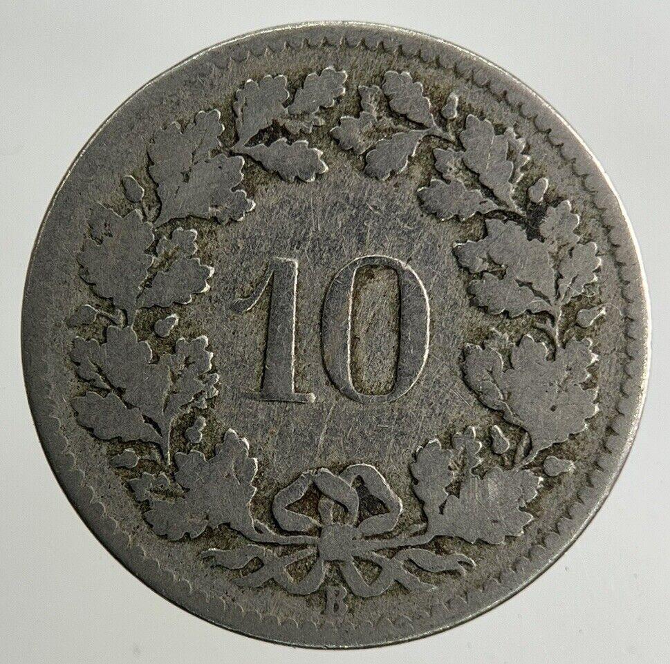 1881 Switzerland Swiss 10 Rappen Coin | Collectable Grade