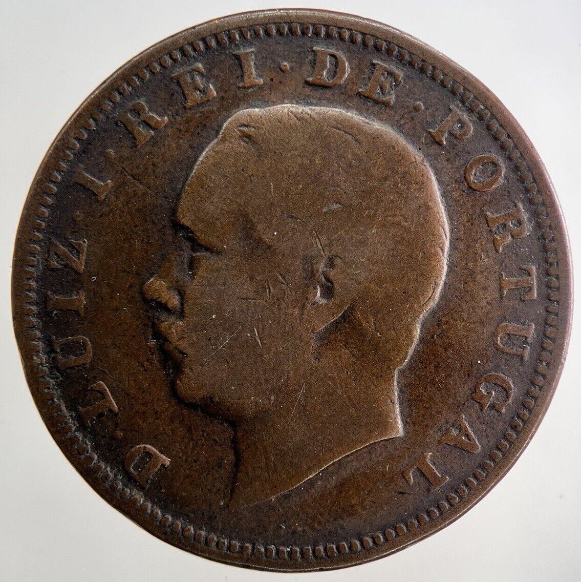 1882 Portugal XX 20 Reis Coin | Collectable Grade