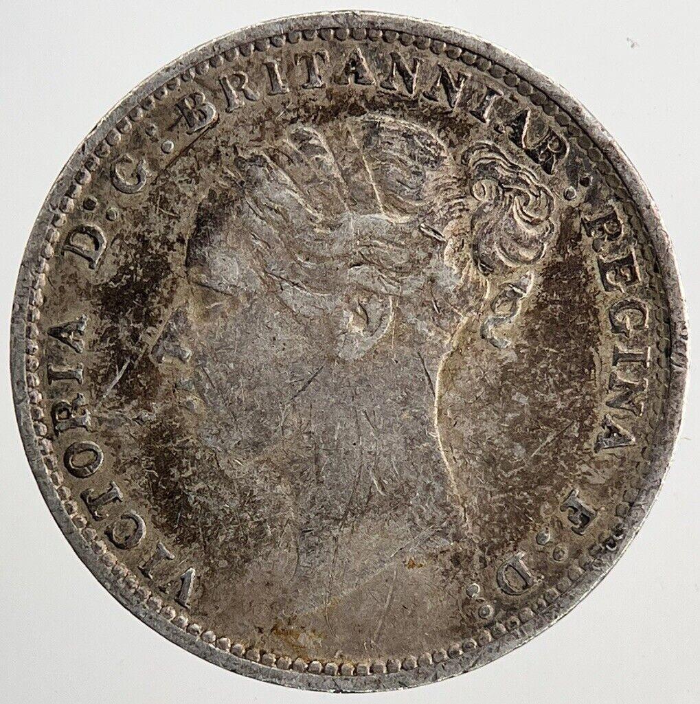 1881 Victoria Threepence Silver Coin | Very High Grade | a6769