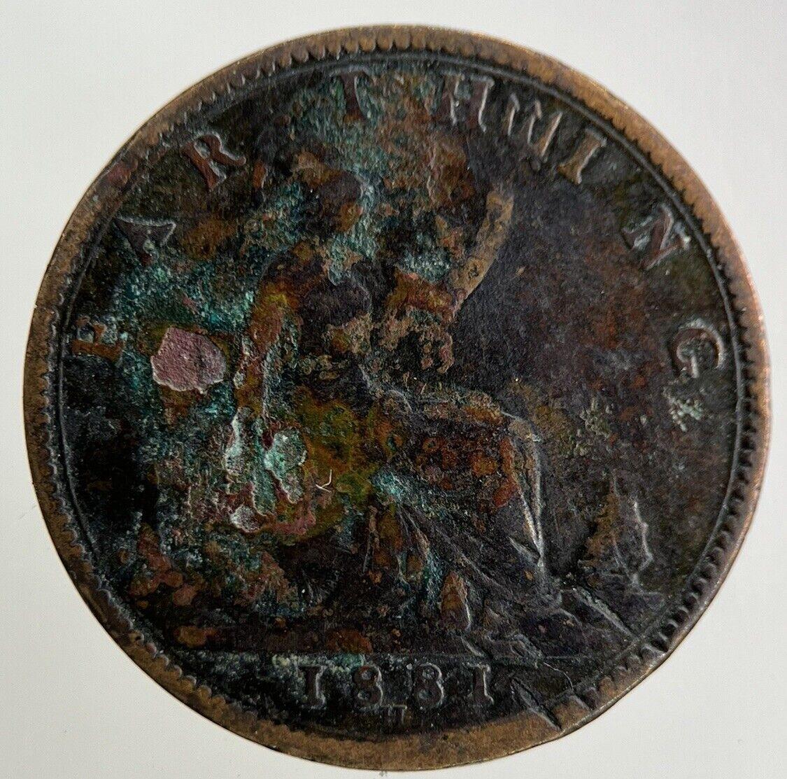 1881-H Victoria Farthing Coin | Collectable Grade