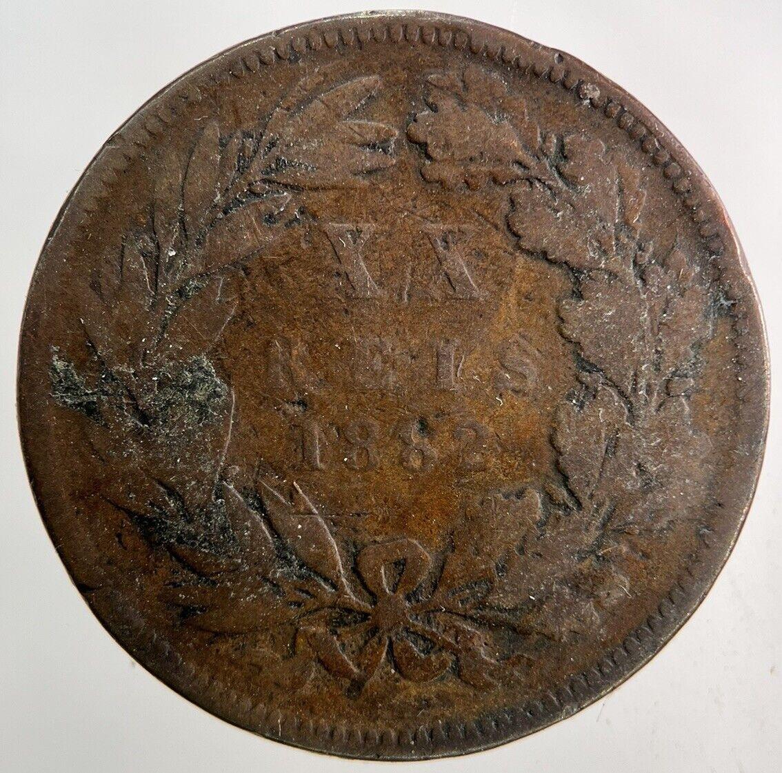 1882 Portugal XX 10 Reis Coin | Collectable Grade