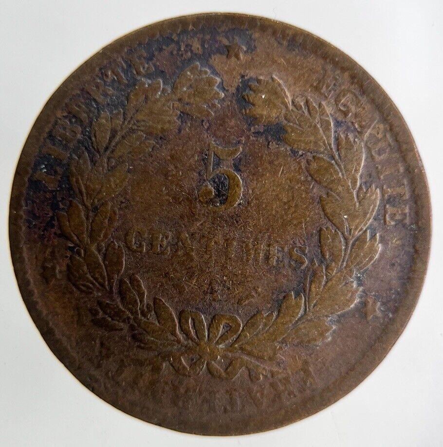 1883 France 5 Centimes Coin | Collectable Grade