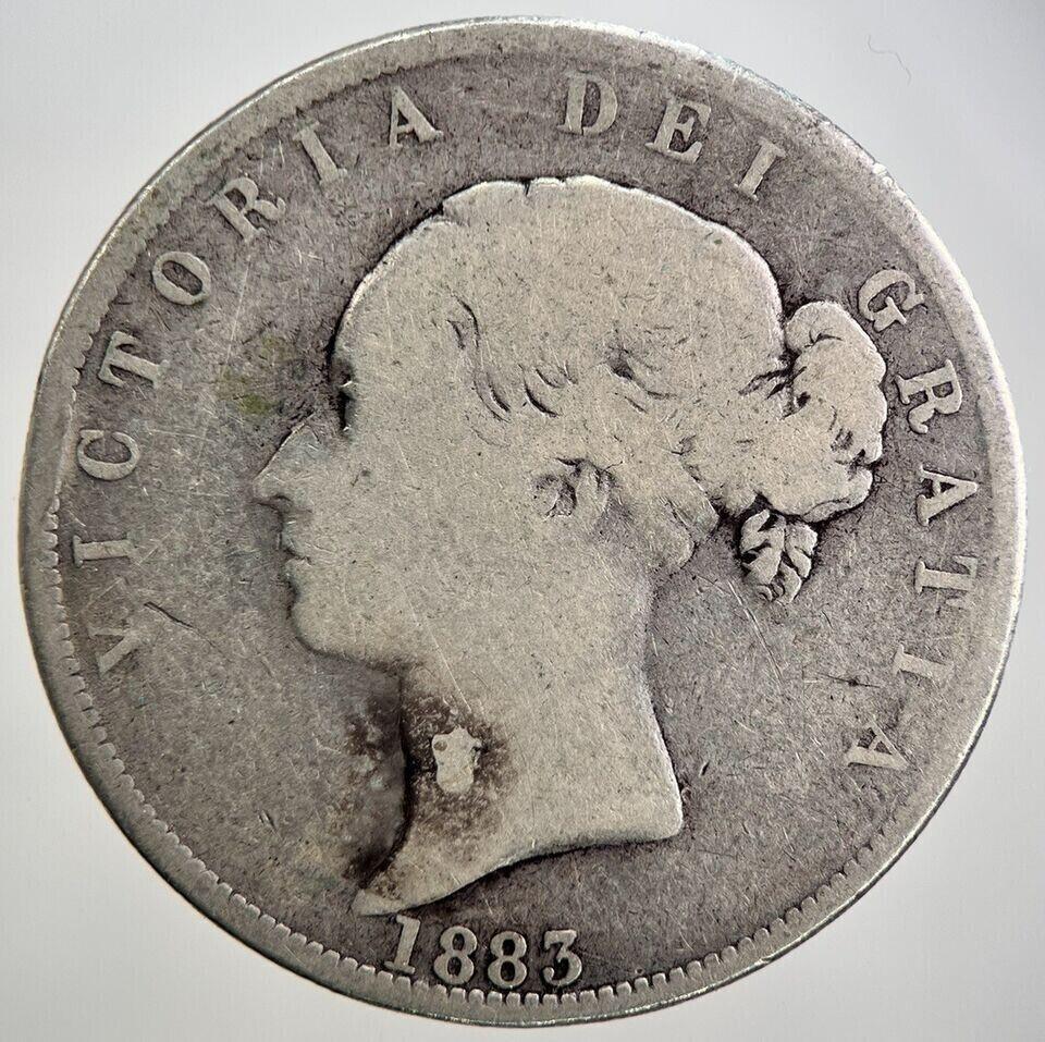1883 Victoria Half-Crown Silver Coin | Collectable Grade | a2625