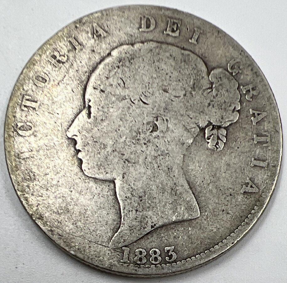 1883 Victoria Half Crown | British Silver Coin | Collectable Grade | a080