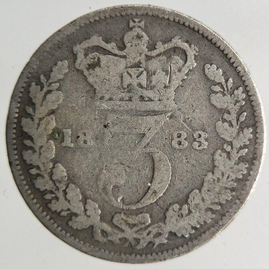 1883 Victoria Threepence Silver Coin | Collectable Grade