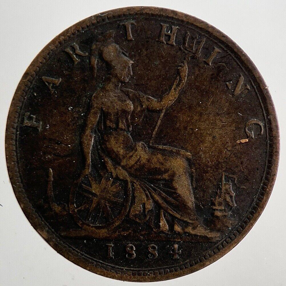 1884 Victoria Farthing Coin | Fine Collectable Grade | a5120