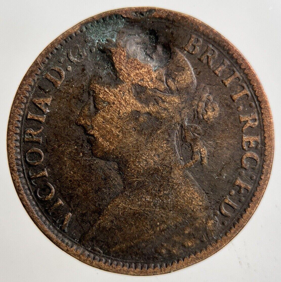 1884 Victoria Farthing Coin | Fair Grade