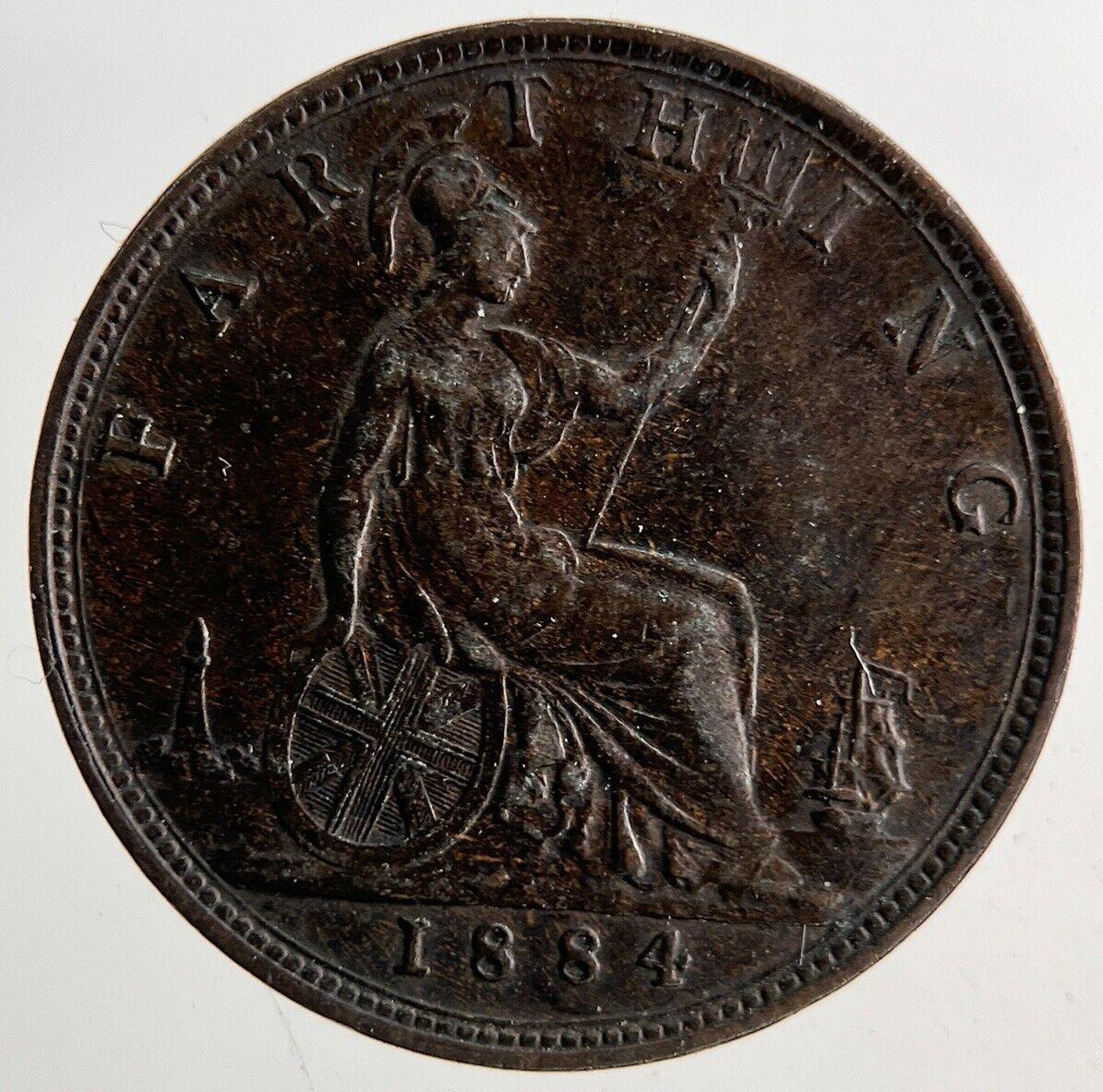 1884 Victoria Farthing Coin | Very High Grade