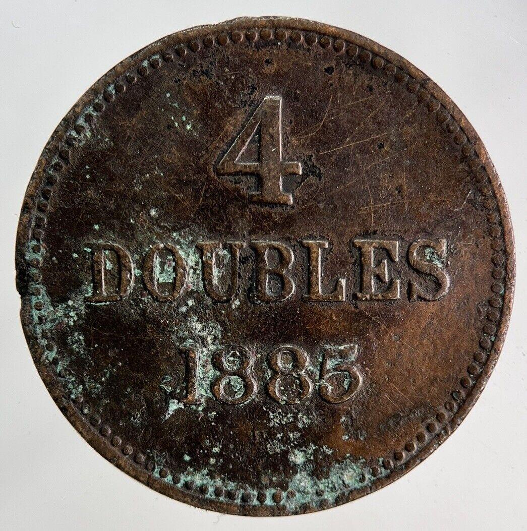 1885 Guernsey 4 Doubles Coin | Collectable Grade