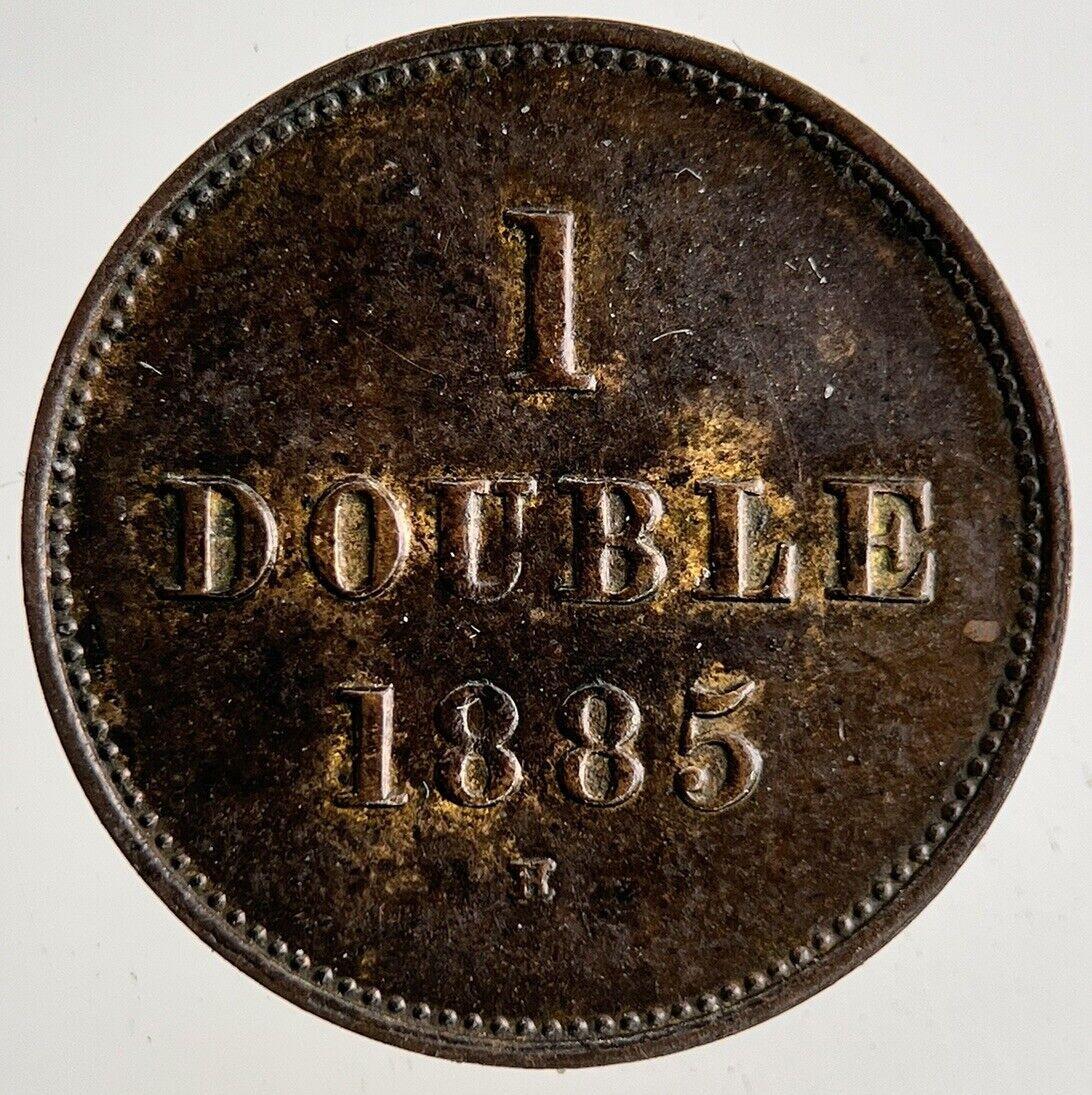 1885 Guernsey 1 Double Coin | Very High Grade