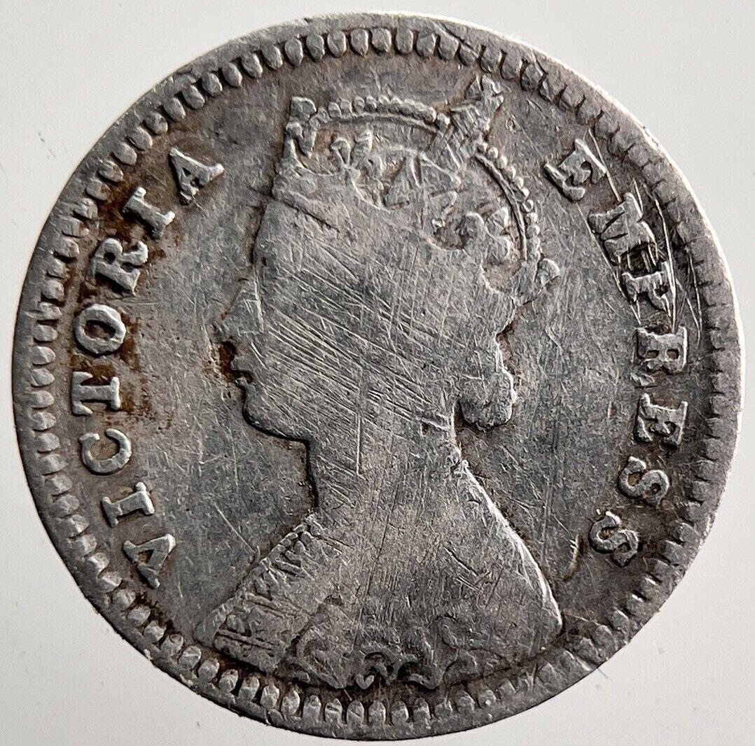 1885 India Two Annas Silver Coin | Collectable Grade | a3514