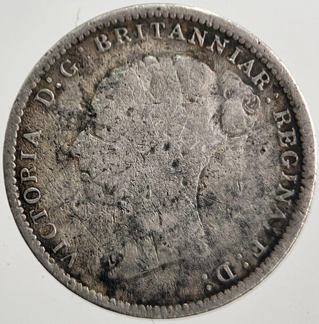 1885 Victoria Threepence Silver Coin | Collectable Grade | a7258