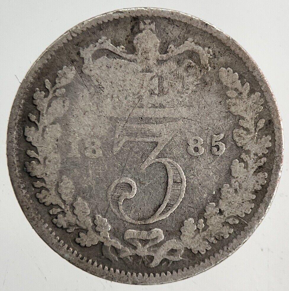 1885 Victoria Threepence Silver Coin | Collectable Grade