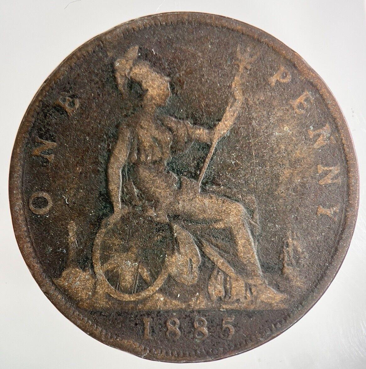 1885 Victoria One Penny Coin | Collectable Grade