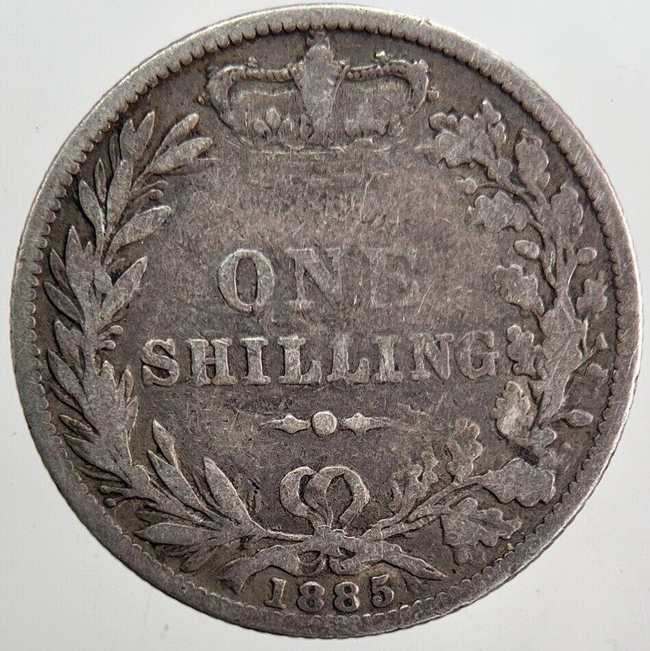 1885 Victoria Shilling Silver Coin | Collectable Grade | a5689