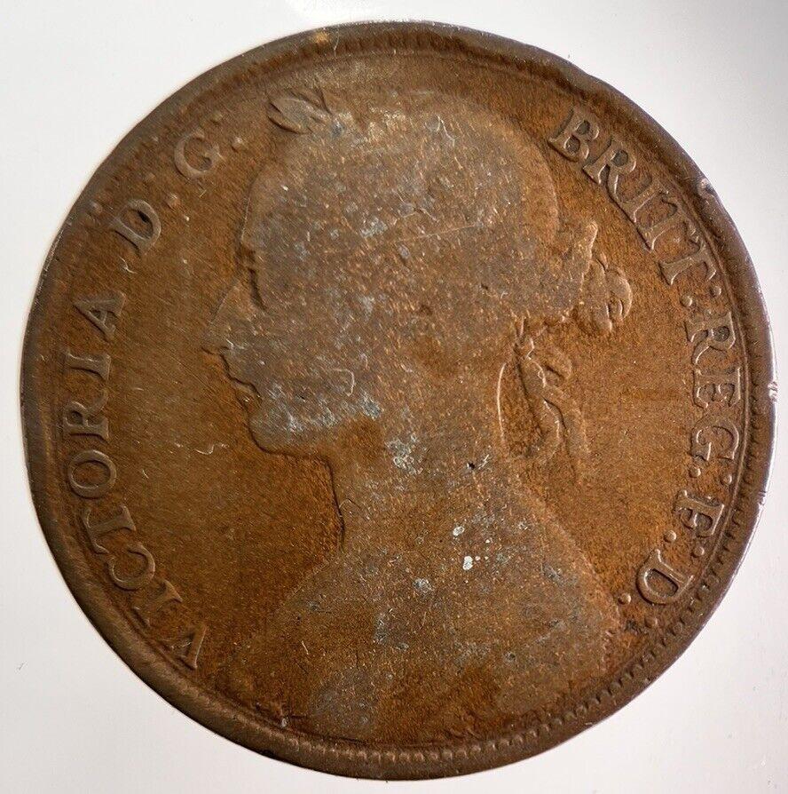 1885 Victoria One Penny Coin | Collectable Grade