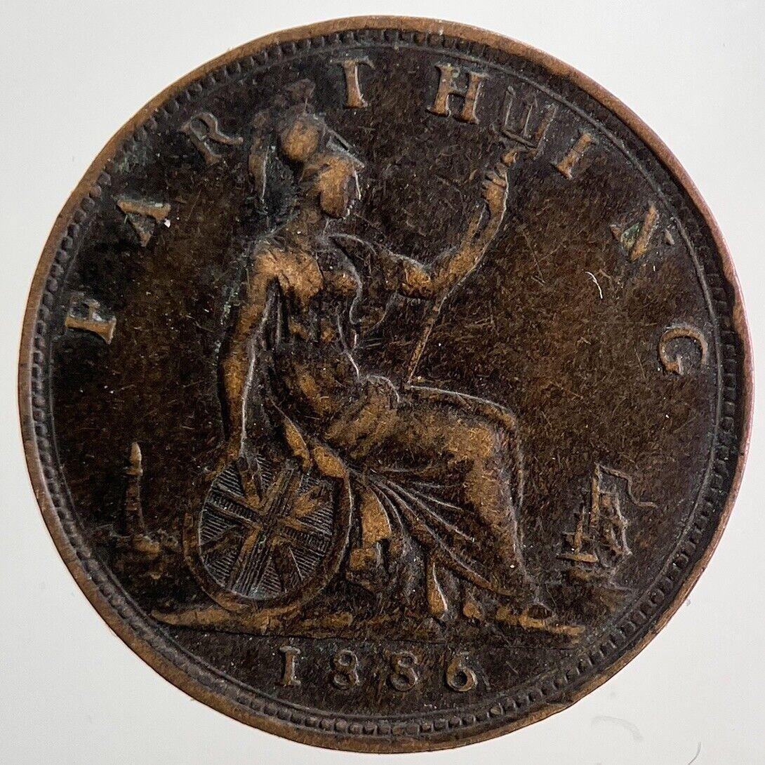 1886 Victoria Farthing Coin | Very High Grade | a8075
