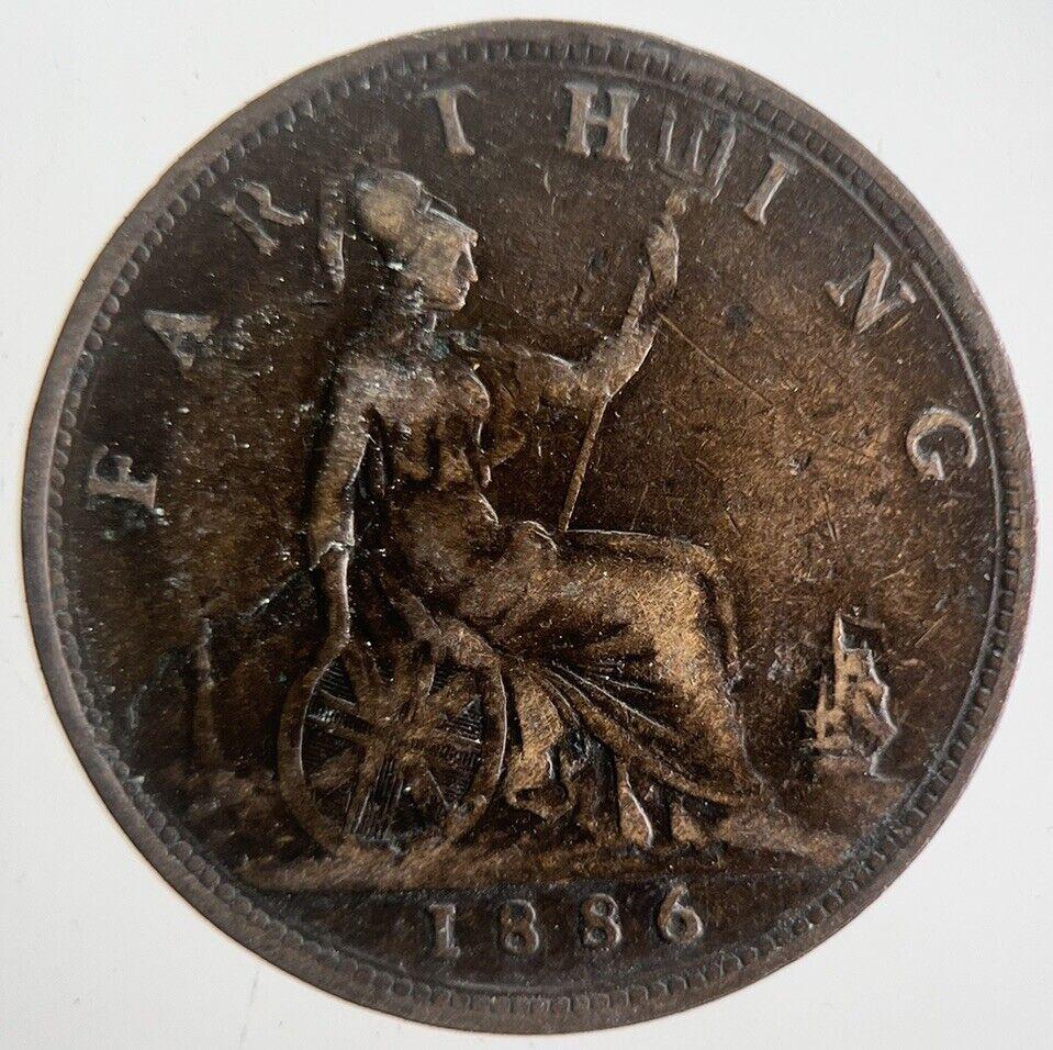 1886 Victoria Farthing Coin | Fine Collectable Grade | a4566