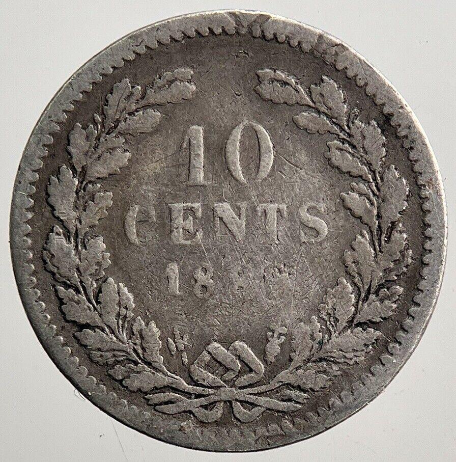 1886 Netherlands 10 Cents Silver Coin | Collectable Grade | a3747