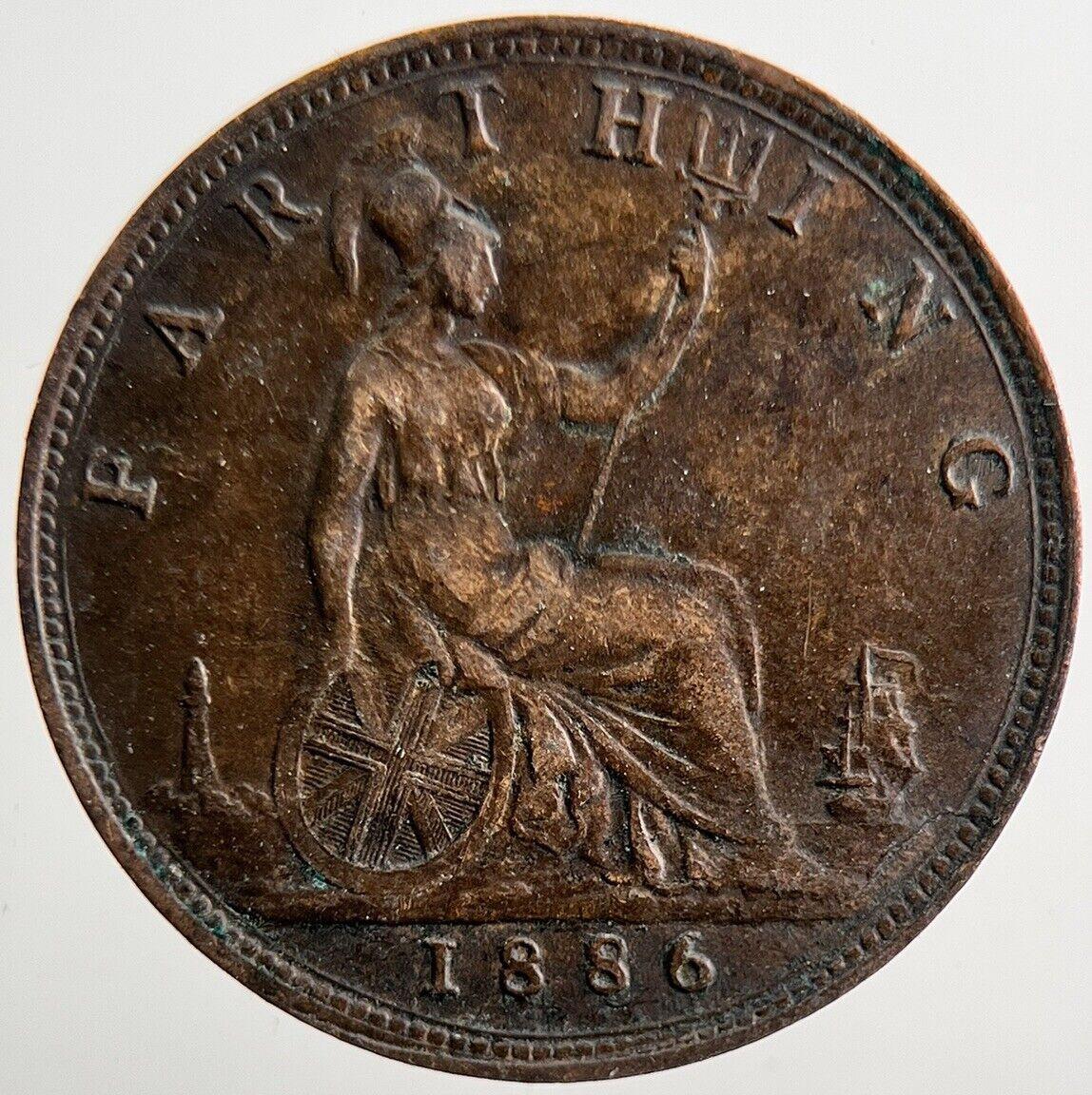 1886 Victoria Farthing Coin | Fine Collectable Grade | a3784