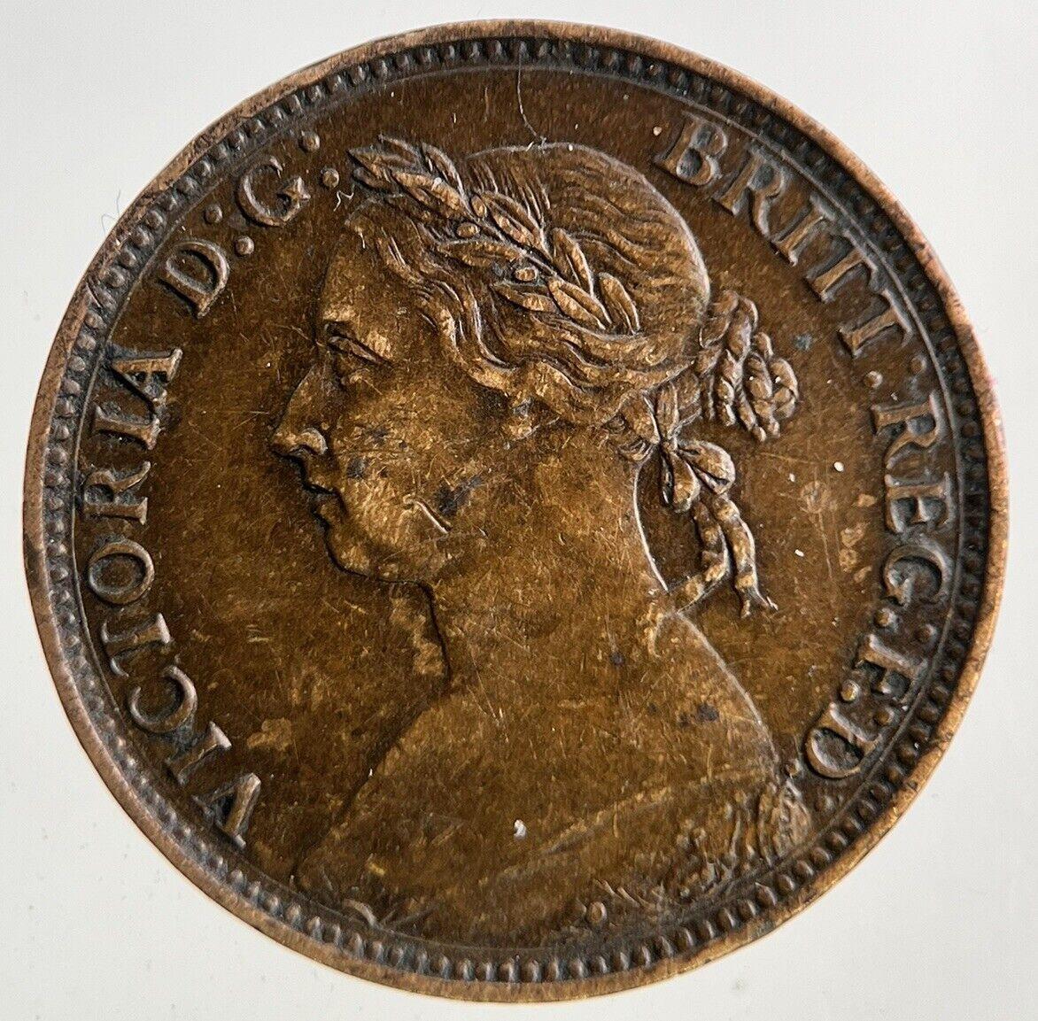 1886 Victoria Farthing Coin | Very High Grade