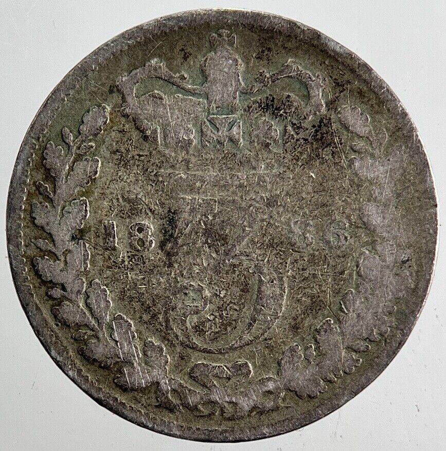 1886 Victoria Threepence Silver Coin | Collectable Grade