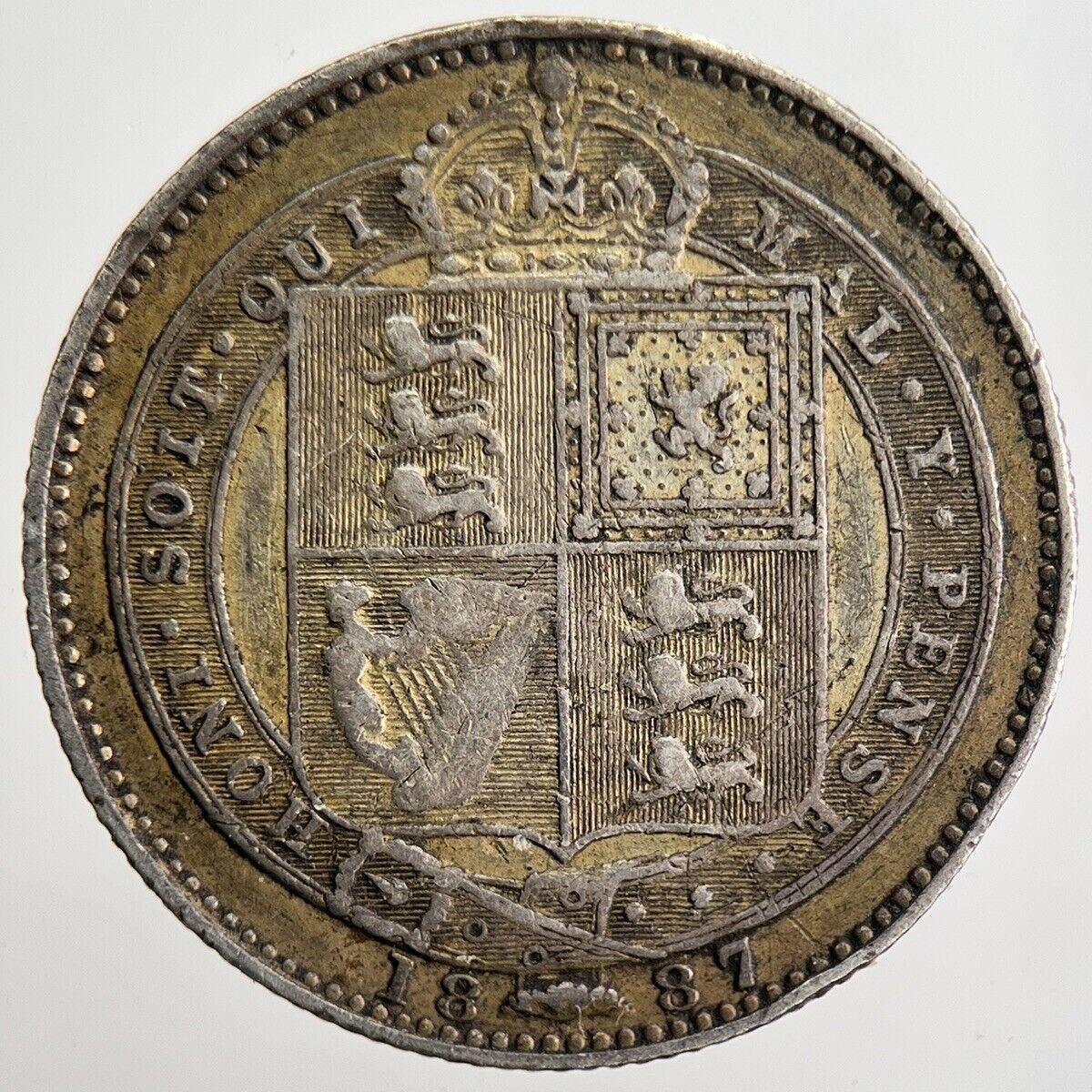 1887 Jubilee Head Victoria Shilling Silver Coin | Collectable Grade | a2469