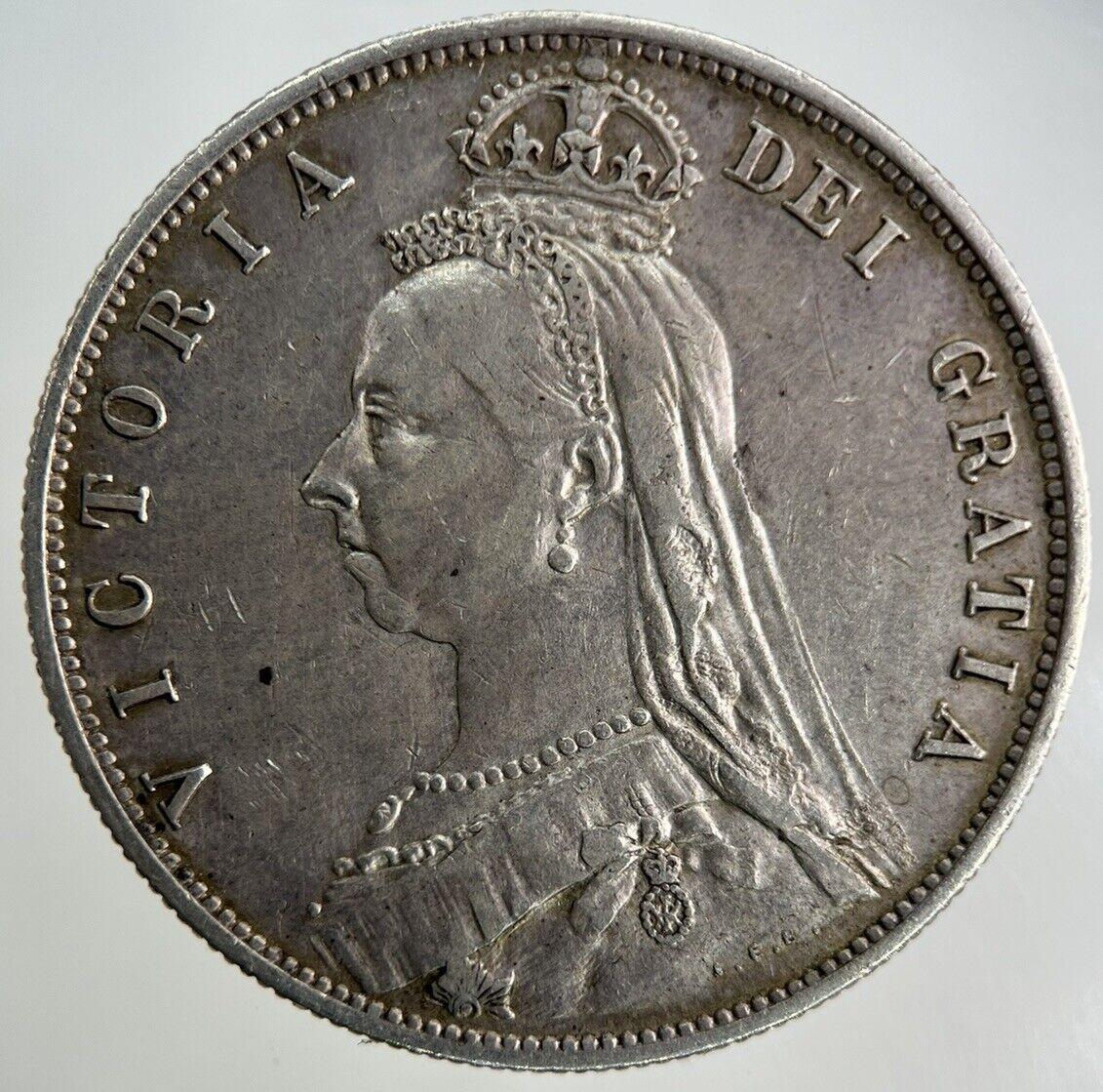 1887 Victoria Half-Crown Silver Coin | Very High Grade