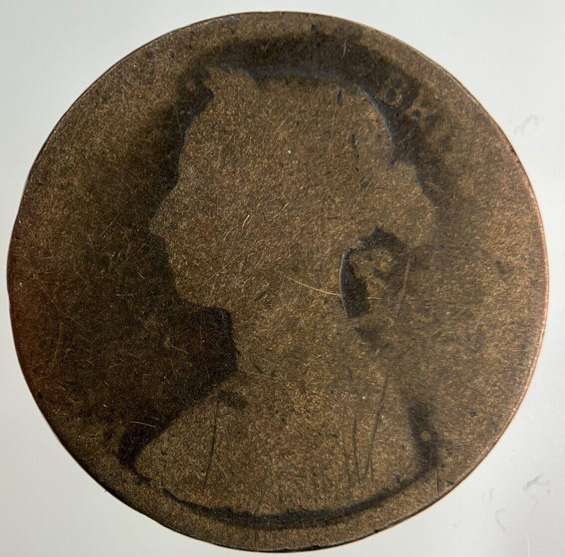 1887 Victoria Half-Penny Coin | Fair Grade