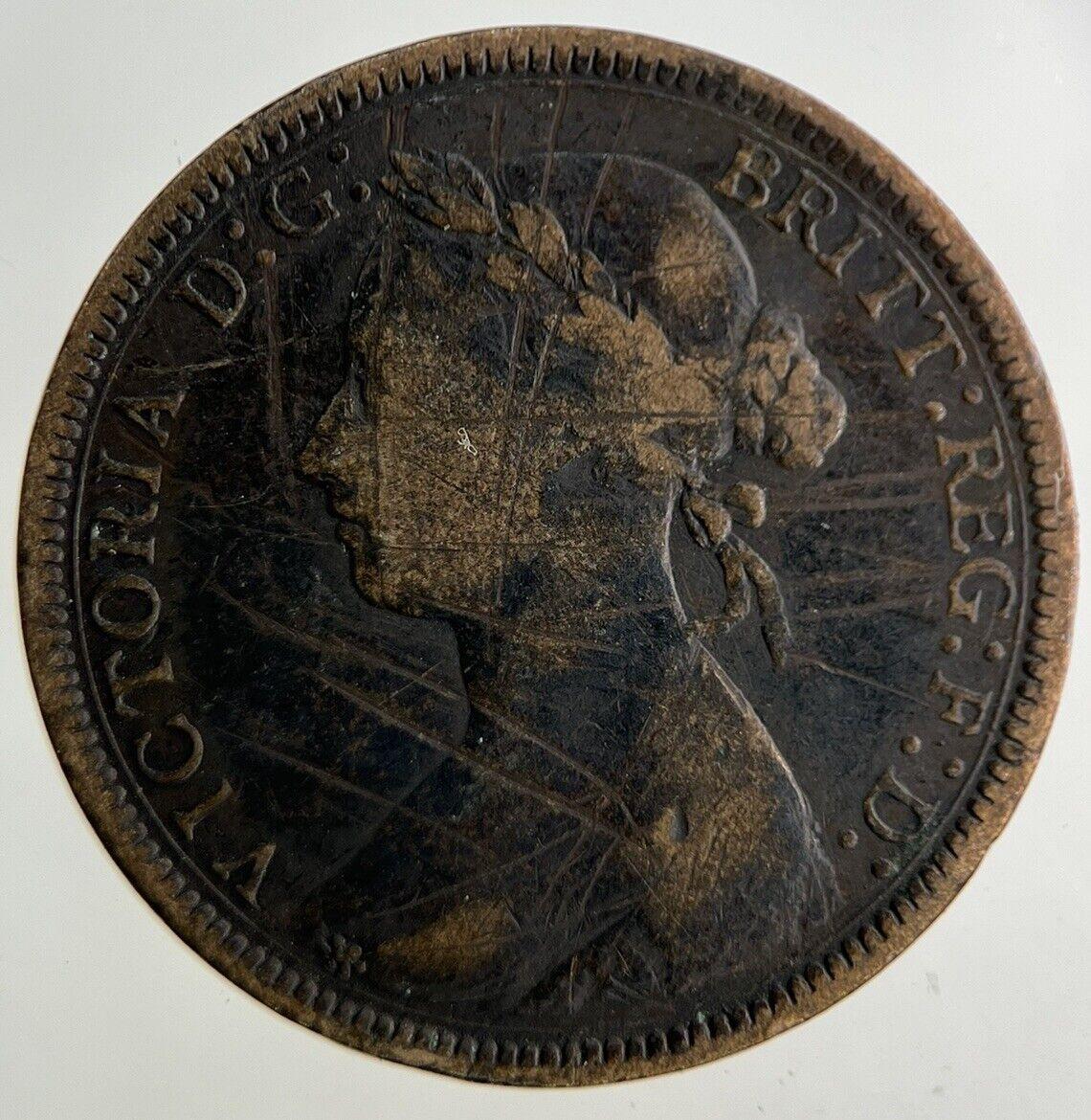 1887 Victoria Half-Penny Coin | Collectable Grade