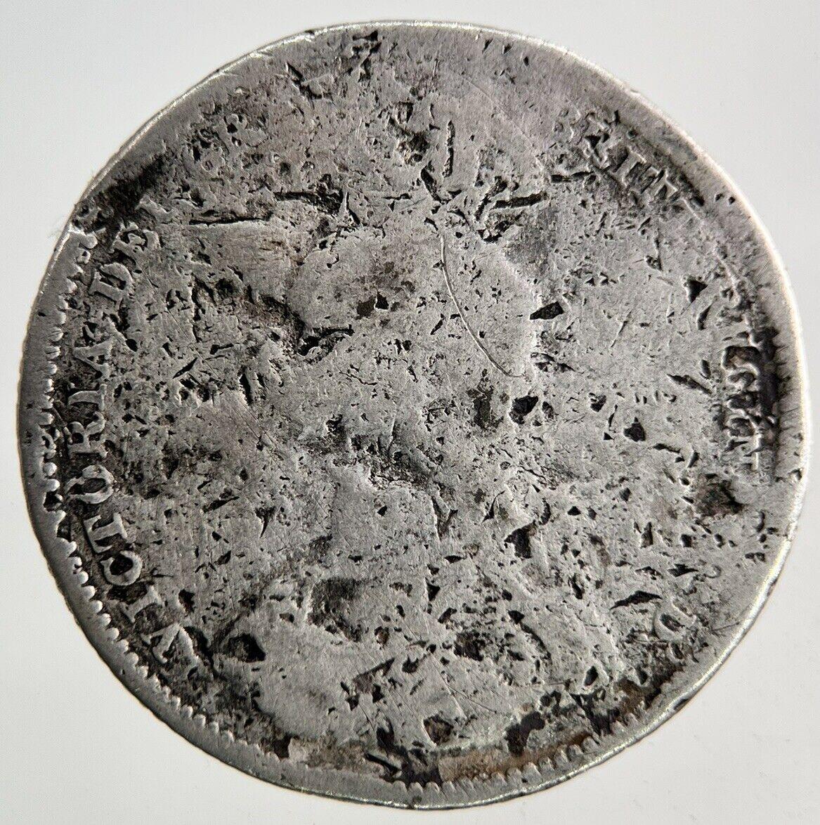 1887 Victoria Shilling Silver Coin | Fair Grade