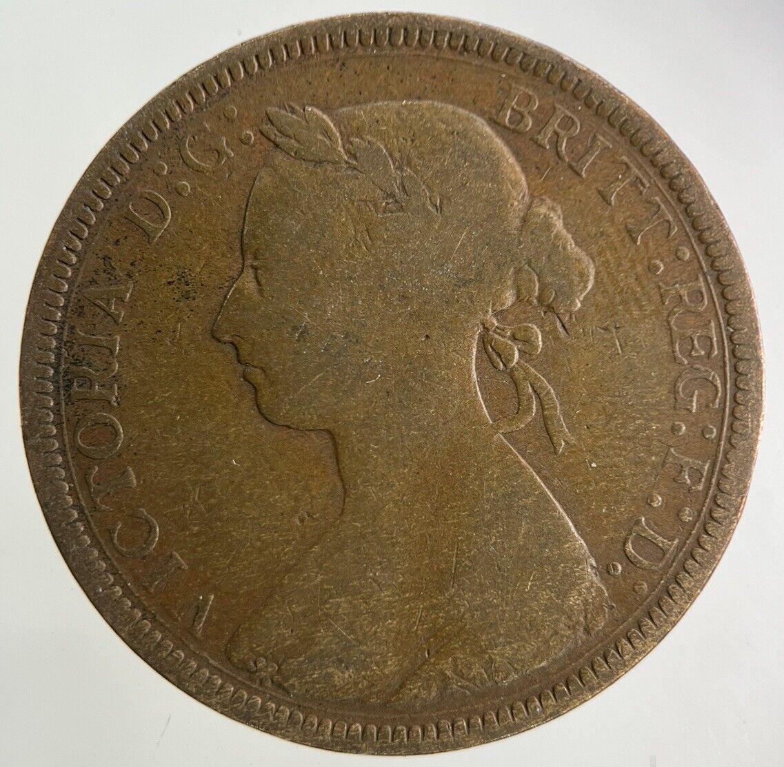 1887 Victoria Half-Penny Coin | Fine Collectable Grade