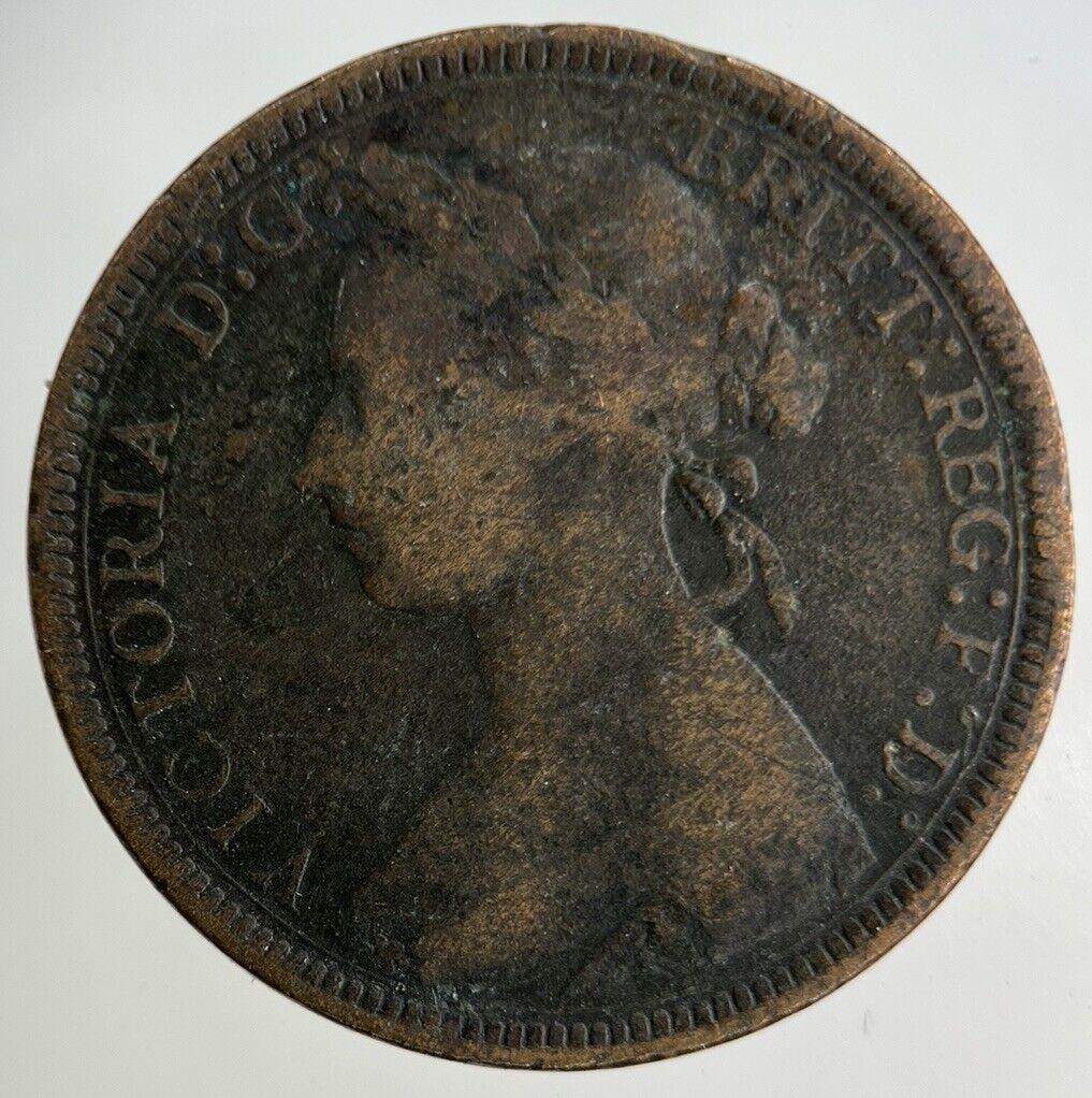1887 Victoria Half-Penny Coin | Fine Collectable Grade