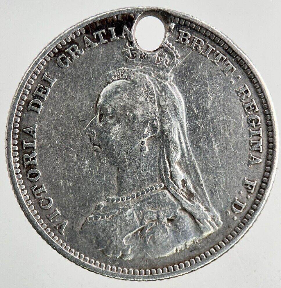 1887 Victoria Shilling Silver Coin | Fine Collectable Grade