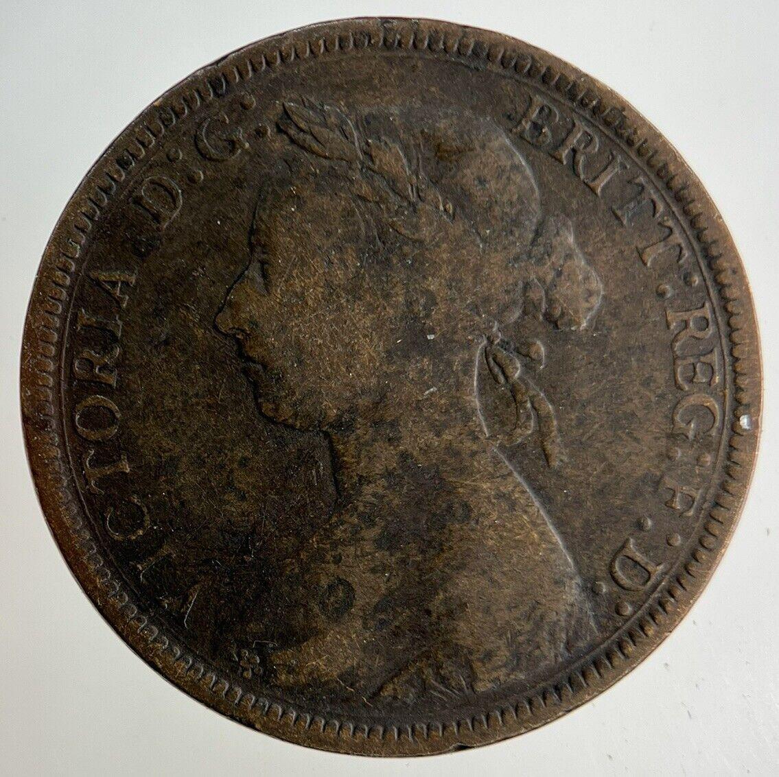 1887 Victoria Half-Penny Coin | Fine Collectable Grade