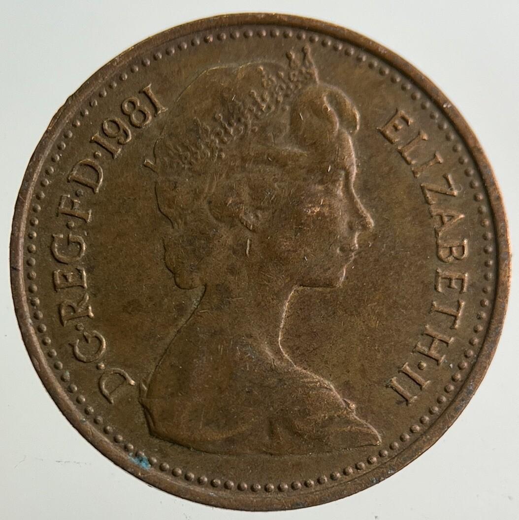 1981 Elizabeth II 2nd New 1/2 Half-Penny Coin | Fine Collectable Grade
