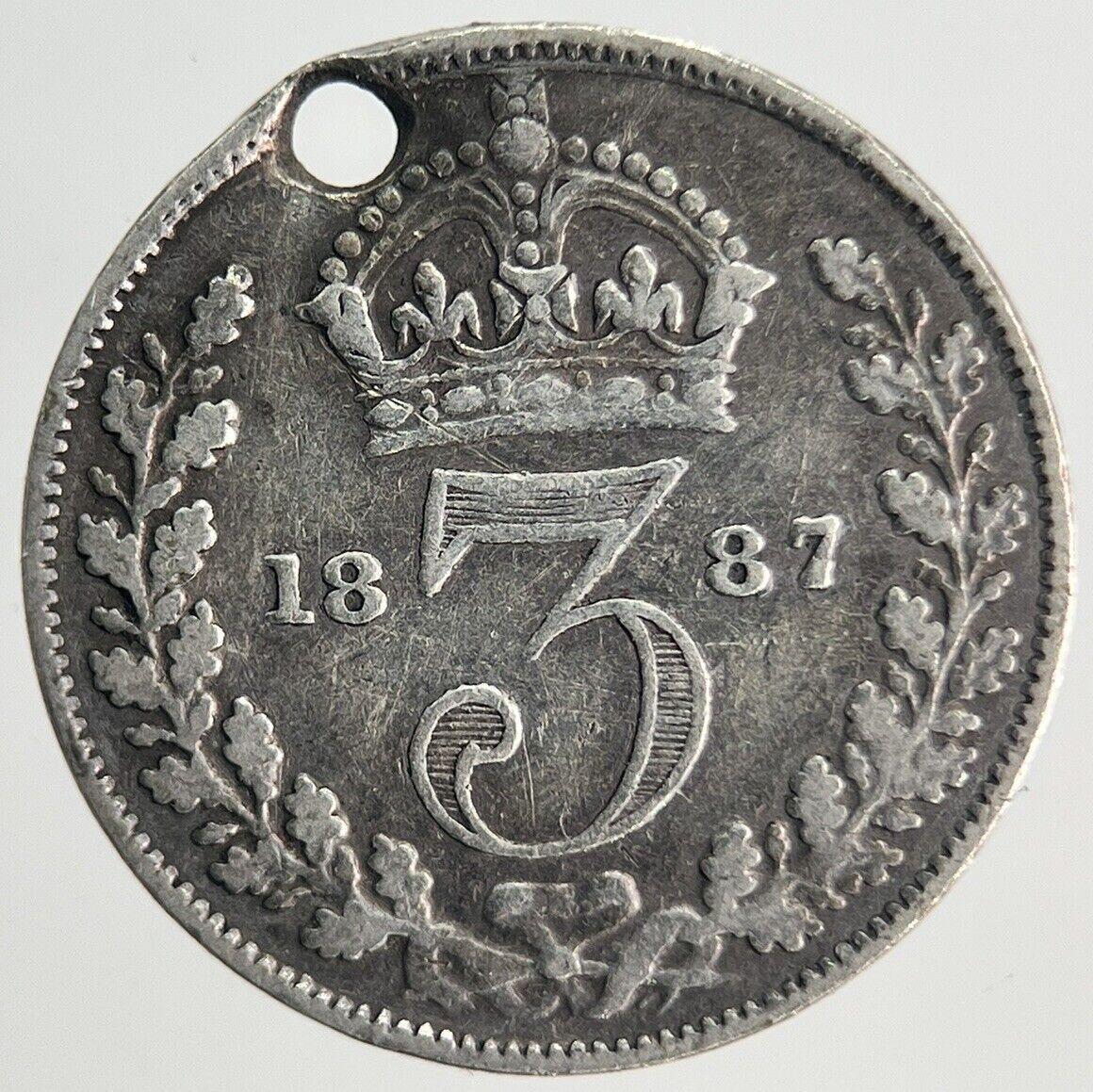 1887 Victoria Threepence | British Silver Coin | Collectable Grade | a1891