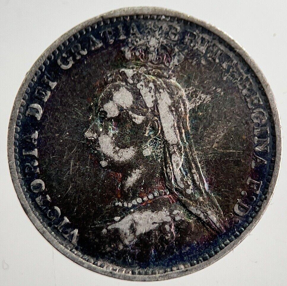 1887 Victoria Threepence Silver Coin | Fine Collectable Grade | a8541