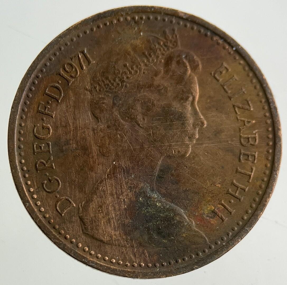 1971 Elizabeth II 2nd New 1/2 Half-Penny Coin | Fine Collectable Grade