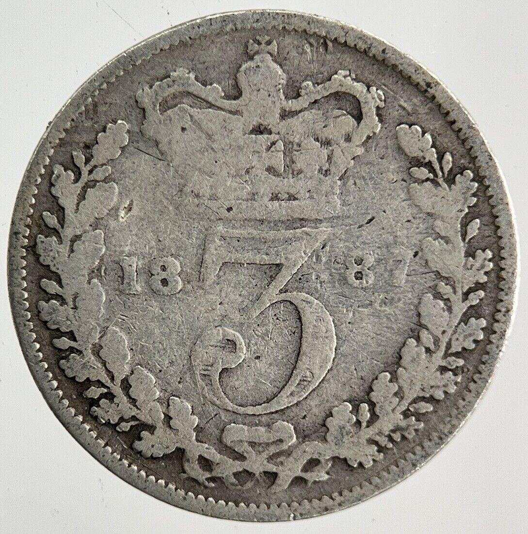 1887 Victoria Threepence Silver Coin | Collectable Grade