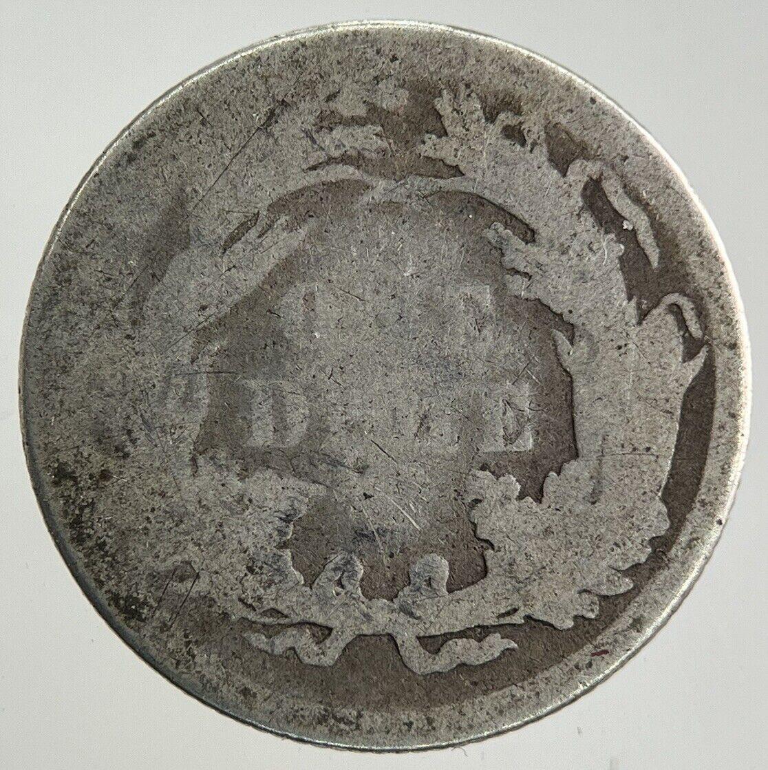 1888 US USA Seated Liberty Dime Silver Coin | Fair Grade