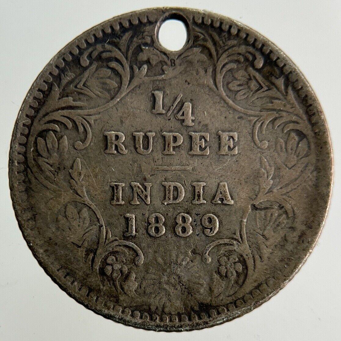 1889 India Half Rupee Silver Coin | Collectable Grade