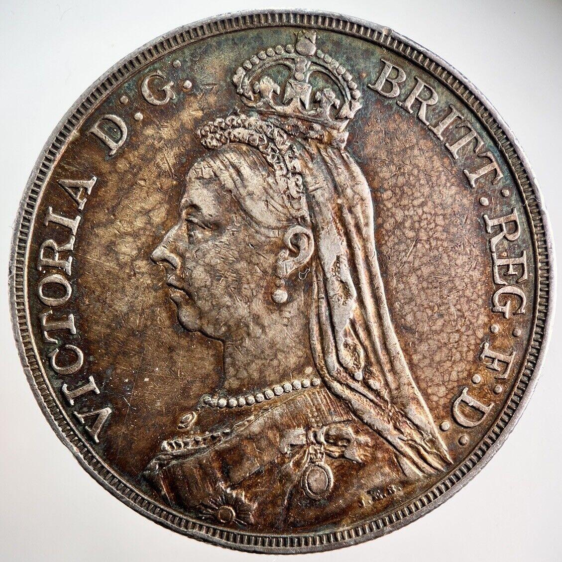 1889 Victoria Crown Silver Coin | Very High Grade
