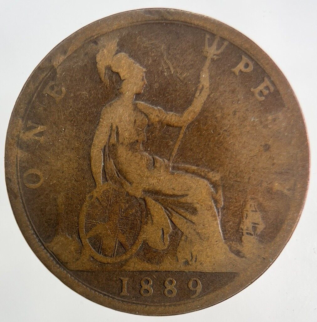 1889 Victoria One Penny Coin | Collectable Grade