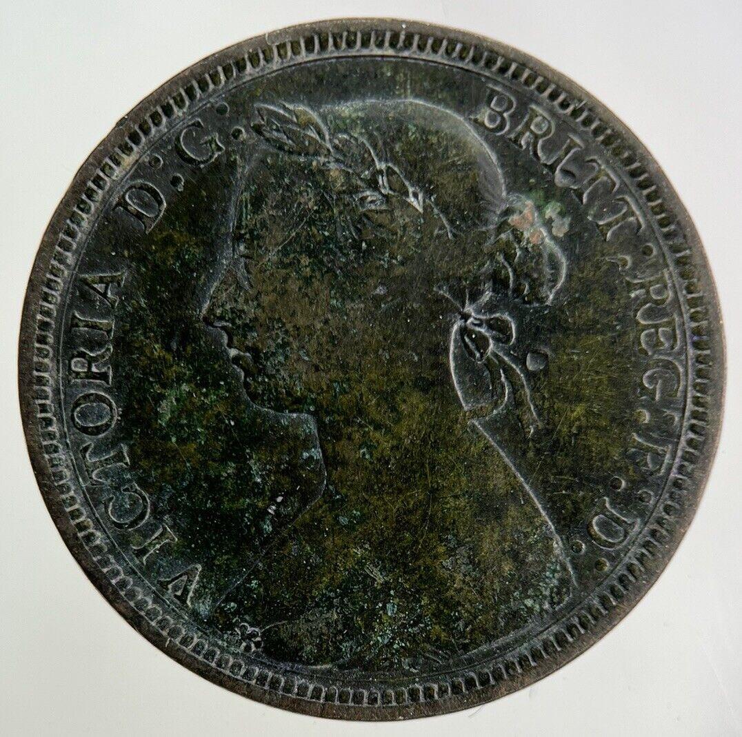 1889 Victoria Half-Penny Coin | Fine Collectable Grade