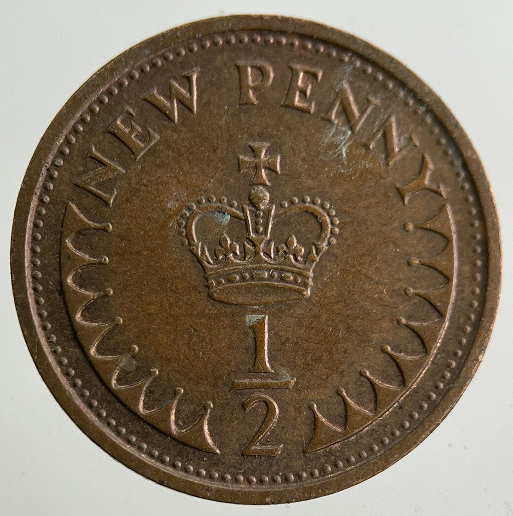 1976 Elizabeth II 2nd New 1/2 Half-Penny Coin | Fine Collectable Grade