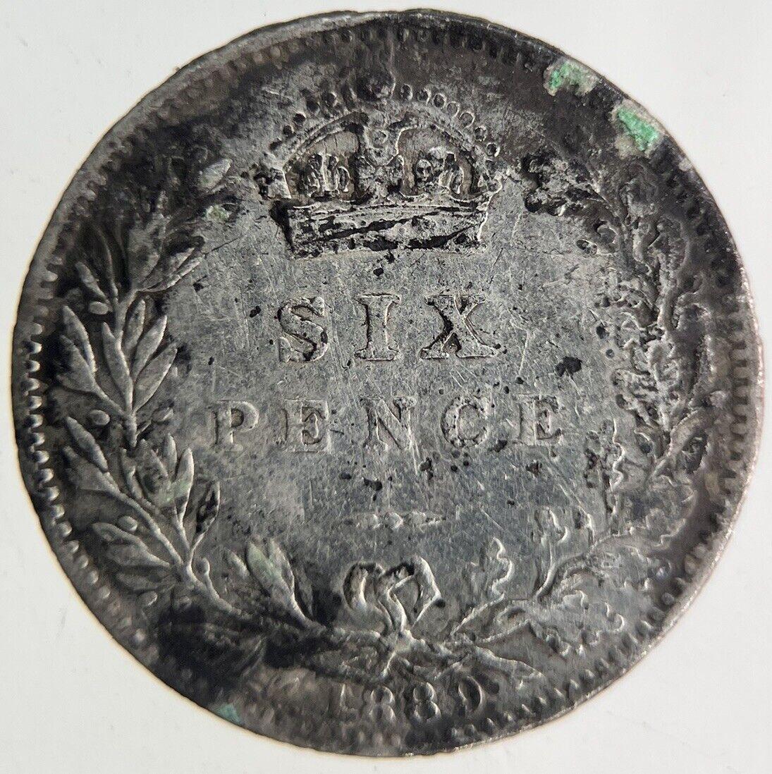1889 Victoria Sixpence Silver Coin | Fine Collectable Grade
