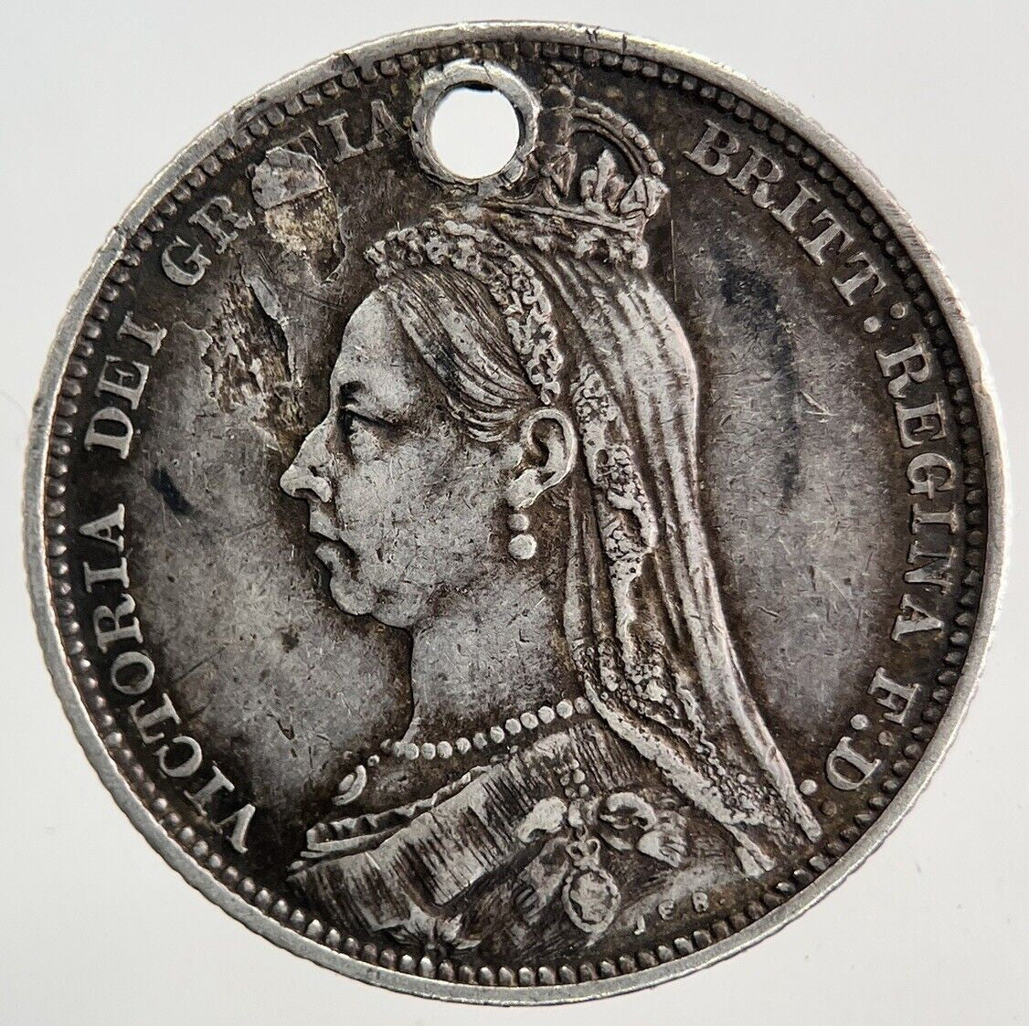 1889 Victoria Shilling Silver Coin | Very High Grade