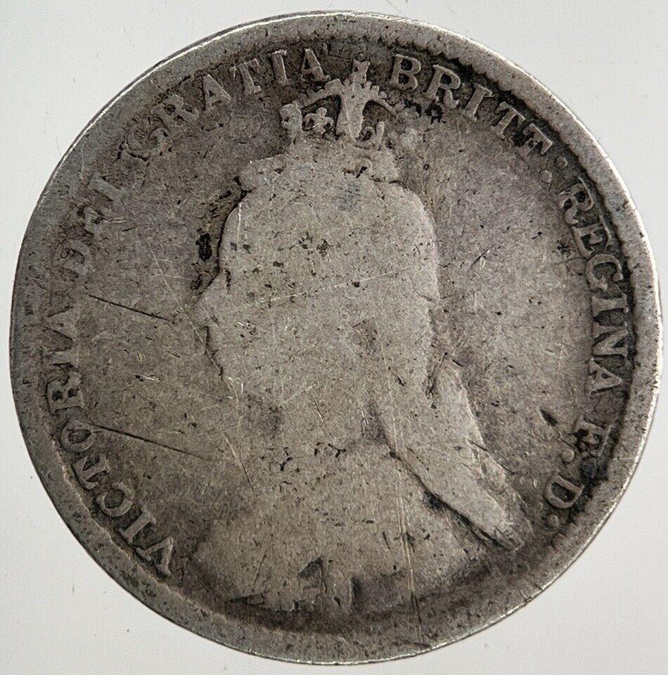1889 Victoria Threepence Silver Coin | Collectable Grade