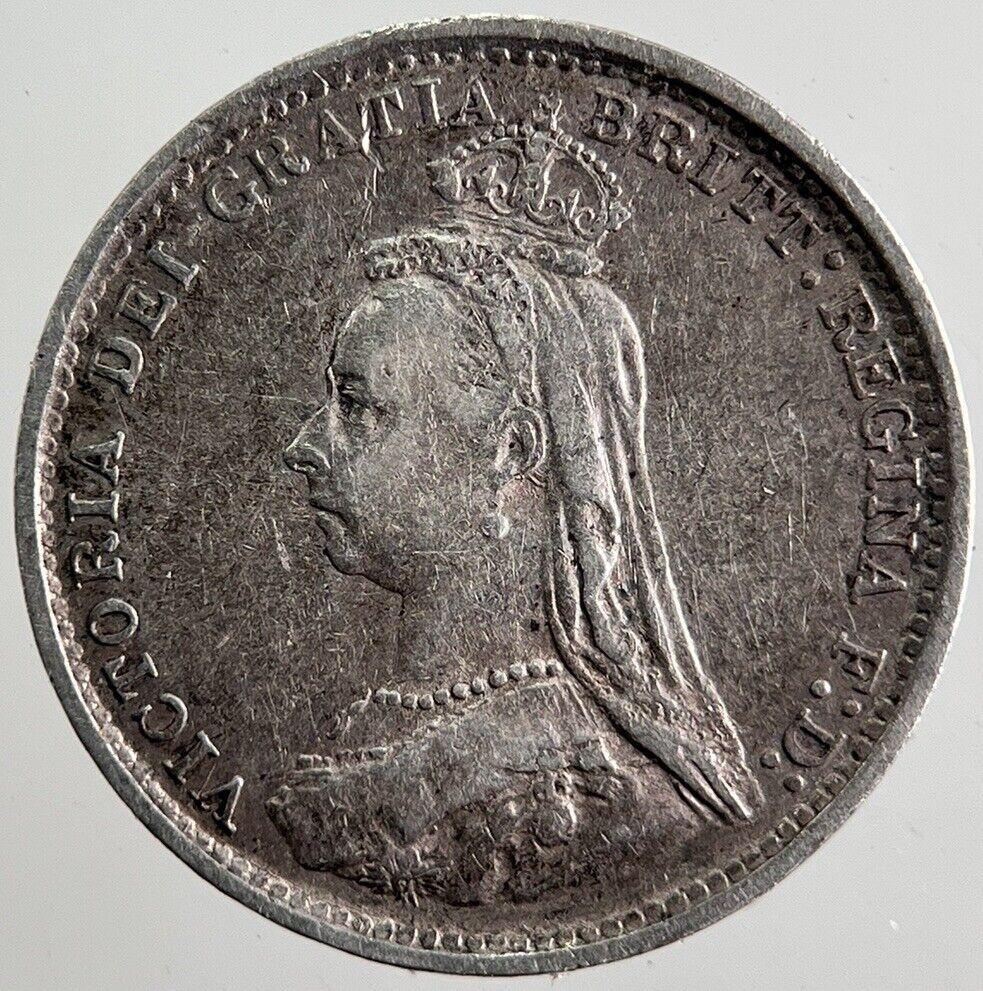 1889 Victoria Threepence Silver Coin | Fine Collectable Grade